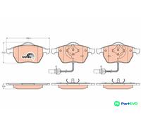 TRW DISC BRAKE BRAKE PAD SET GDB1307 FOR AUDI SEAT SKODA VW