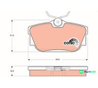TRW DISC BRAKE BRAKE PAD SET GDB1325