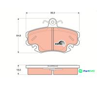 TRW DISC BRAKE BRAKE PAD SET GDB1332 FOR RENAULT DACIA