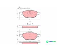 TRW DISC BRAKE BRAKE PAD SET GDB1337 FOR ALFA ROMEO