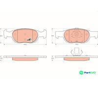 TRW DISC BRAKE BRAKE PAD SET GDB1339 FOR FIAT