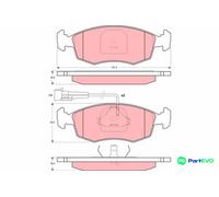 TRW DISC BRAKE BRAKE PAD SET GDB1341 FOR FIAT