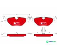 TRW DISC BRAKE BRAKE PAD SET GDB1344DTE FOR BMW MG ROVER SAAB ALPINA