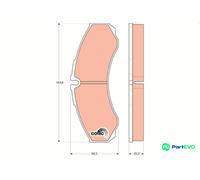 TRW DISC BRAKE BRAKE PAD SET GDB1345