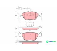 TRW DISC BRAKE BRAKE PAD SET GDB1362 FOR ALFA ROMEO