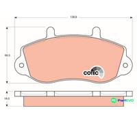 TRW DISC BRAKE BRAKE PAD SET GDB1380