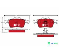 TRW DISC BRAKE BRAKE PAD SET GDB1389DTE FOR VOLVO