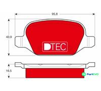 TRW DISC BRAKE BRAKE PAD SET GDB1396DTE FOR ALFA ROMEO LANCIA