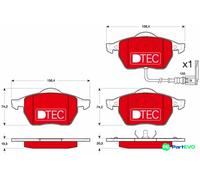 TRW DISC BRAKE BRAKE PAD SET GDB1403DTE FOR AUDI SEAT SKODA VW