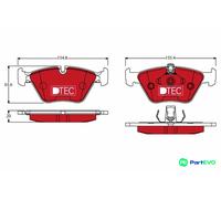 TRW DISC BRAKE BRAKE PAD SET GDB1404DTE FOR BMW