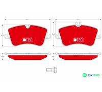 TRW DISC BRAKE BRAKE PAD SET GDB1413DTE FOR MERCEDES-BENZ