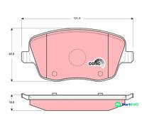 TRW DISC BRAKE BRAKE PAD SET GDB1414 FOR SEAT SKODA