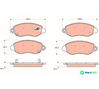 TRW DISC BRAKE BRAKE PAD SET GDB1424