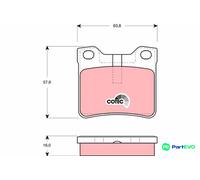 TRW DISC BRAKE BRAKE PAD SET GDB1432 FOR PEUGEOT