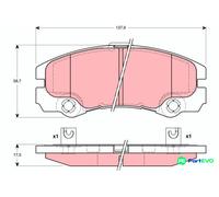 TRW DISC BRAKE BRAKE PAD SET GDB1436 FOR OPEL VAUXHALL