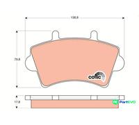 TRW DISC BRAKE BRAKE PAD SET GDB1442