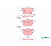 TRW DISC BRAKE BRAKE PAD SET GDB1459