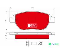 TRW DISC BRAKE BRAKE PAD SET GDB1464DTE FOR CITROËN PEUGEOT