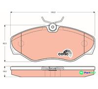 TRW DISC BRAKE BRAKE PAD SET GDB1478 FOR RENAULT