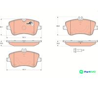 TRW DISC BRAKE BRAKE PAD SET GDB1514 FOR MERCEDES-BENZ