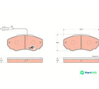 TRW DISC BRAKE BRAKE PAD SET GDB1517