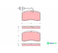 TRW DISC BRAKE BRAKE PAD SET GDB1523 FOR AUDI