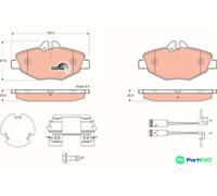 TRW DISC BRAKE BRAKE PAD SET GDB1542 FOR MERCEDES-BENZ