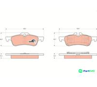 TRW DISC BRAKE BRAKE PAD SET GDB1561 FOR MINI