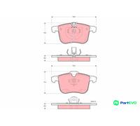 TRW DISC BRAKE BRAKE PAD SET GDB1567 FOR SAAB CADILLAC