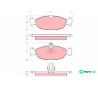 TRW DISC BRAKE BRAKE PAD SET GDB1569 FOR JAGUAR
