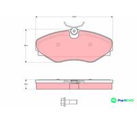 TRW DISC BRAKE BRAKE PAD SET GDB1574 FOR RENAULT
