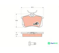 TRW DISC BRAKE BRAKE PAD SET GDB1578