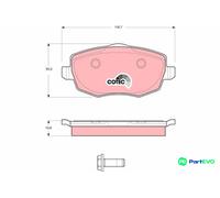 TRW DISC BRAKE BRAKE PAD SET GDB1593