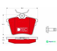 TRW DISC BRAKE BRAKE PAD SET GDB1596DTE FOR CITROËN PEUGEOT