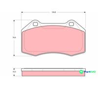 TRW DISC BRAKE BRAKE PAD SET GDB1606 FOR RENAULT
