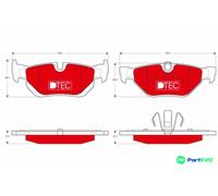 TRW DISC BRAKE BRAKE PAD SET GDB1626DTE FOR BMW