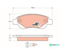 TRW DISC BRAKE BRAKE PAD SET GDB1633 FOR CITROËN PEUGEOT TOYOTA