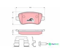 TRW DISC BRAKE BRAKE PAD SET GDB1637 FOR FIAT