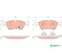 TRW DISC BRAKE BRAKE PAD SET GDB1642 FOR MERCEDES-BENZ
