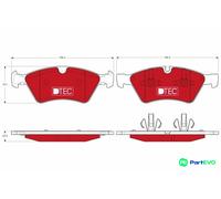 TRW DISC BRAKE BRAKE PAD SET GDB1642DTE FOR MERCEDES-BENZ
