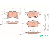 TRW DISC BRAKE BRAKE PAD SET GDB1668 FOR OPEL VAUXHALL
