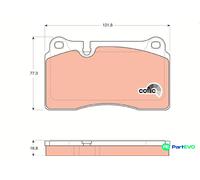 TRW DISC BRAKE BRAKE PAD SET GDB1670 FOR VW