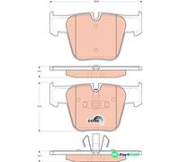 TRW DISC BRAKE BRAKE PAD SET GDB1674 FOR MERCEDES-BENZ
