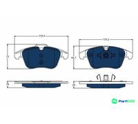 TRW DISC BRAKE BRAKE PAD SET GDB1683BTE FOR VOLVO