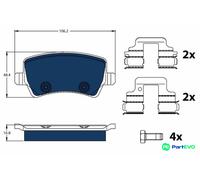 TRW DISC BRAKE BRAKE PAD SET GDB1685BTE FOR VOLVO