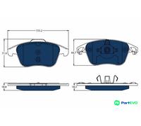 TRW DISC BRAKE BRAKE PAD SET GDB1691BTE FOR PEUGEOT