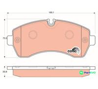 TRW DISC BRAKE BRAKE PAD SET GDB1696
