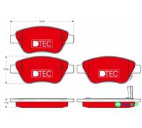 TRW DISC BRAKE BRAKE PAD SET GDB1700DTE FOR FIAT OPEL VAUXHALL