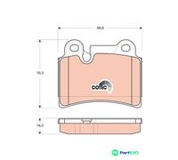 TRW DISC BRAKE BRAKE PAD SET GDB1722 FOR VW