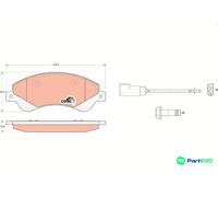 TRW DISC BRAKE BRAKE PAD SET GDB1723